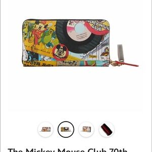 Dooney & Bourke Multicolor Mickey Mouse Club Wallet- NEW!